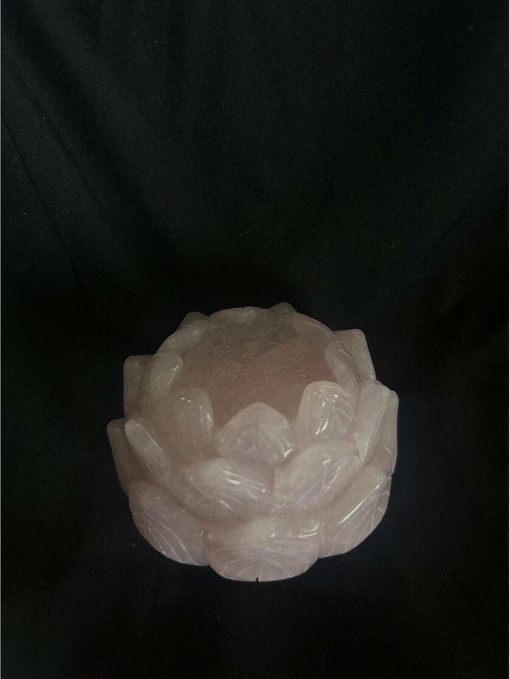 Pink Quartz Lotus - Picture 3 of 6